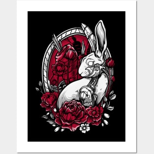 Mechanical Rabbit Tattoo Design Posters and Art